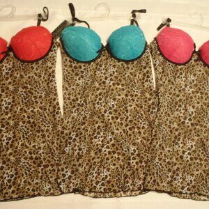 RAMPAGE INTIMATES Small or Medium Underwire Pajama Chemise Babydoll Choice NWT